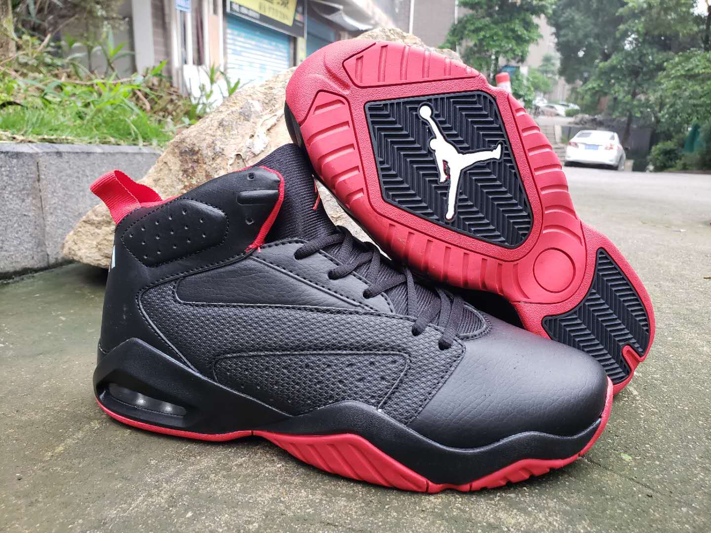 2019 Men Air Jordan Lift Off 6s Black Red Shoes